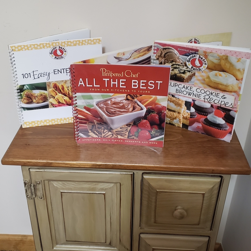 Assorted Cookbooks - Appetizers, Entrees, Deserts